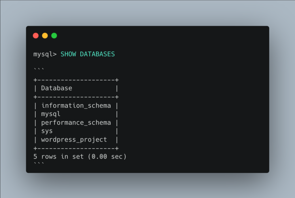 Danh Sách Các Lệnh MySQL Cơ Bản: Quản Lý Cơ Sở Dữ Liệu, Bảng, Truy Vấn và Thao Tác Dữ Liệu